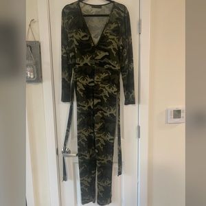 One Piece Army Fatigue Body Suit